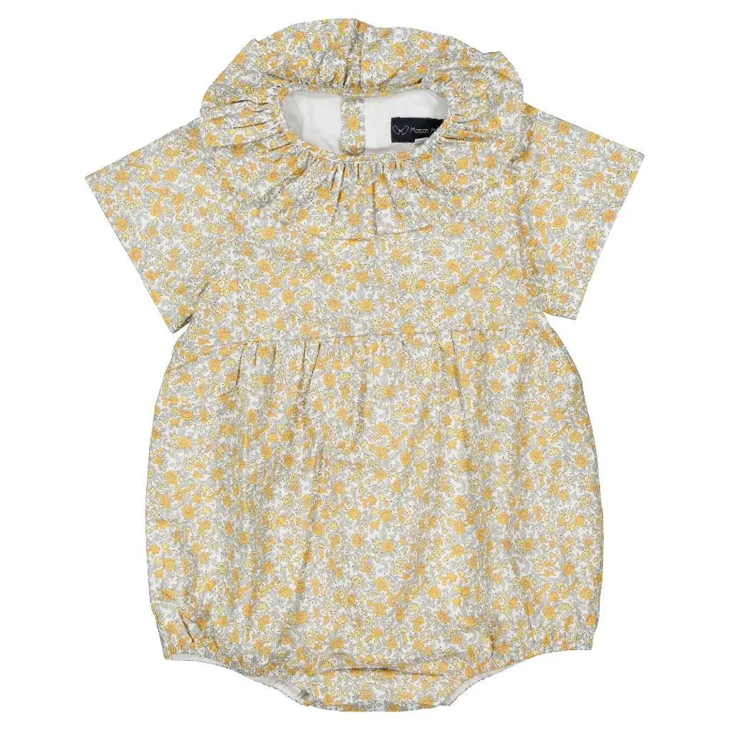 Barboteuse DUPLEIX - fleurs coton GOTS