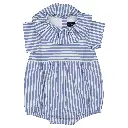 Barboteuse DUPLEIX - rayures bleues