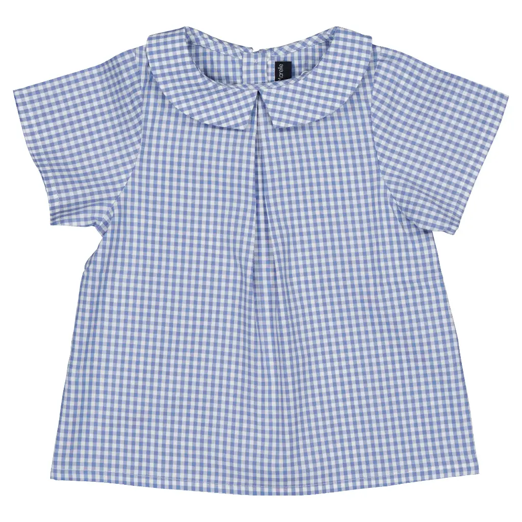 Blouse COURCELLES- vichy bleu