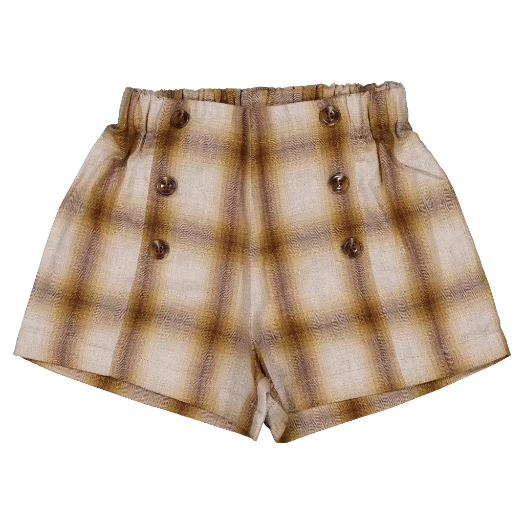 Short SEVRES -  tartan miel