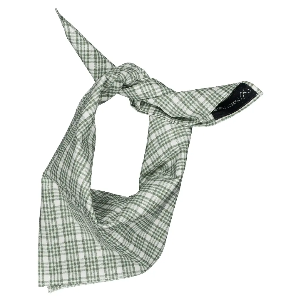 Foulard VENDÔME- carreaux vert
