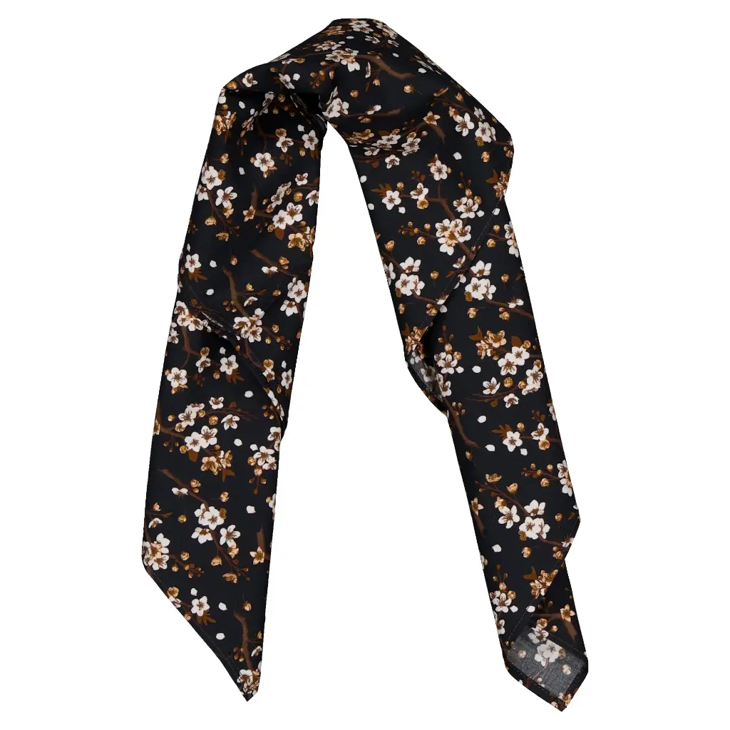 Foulard VENDÔME- cerisiers noirs