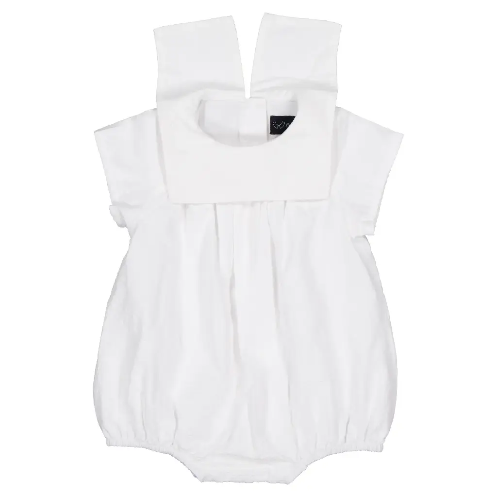 Barboteuse BOURBON-lin blanc