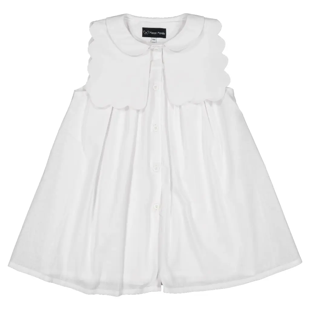 Robe Elysée - lin blanc