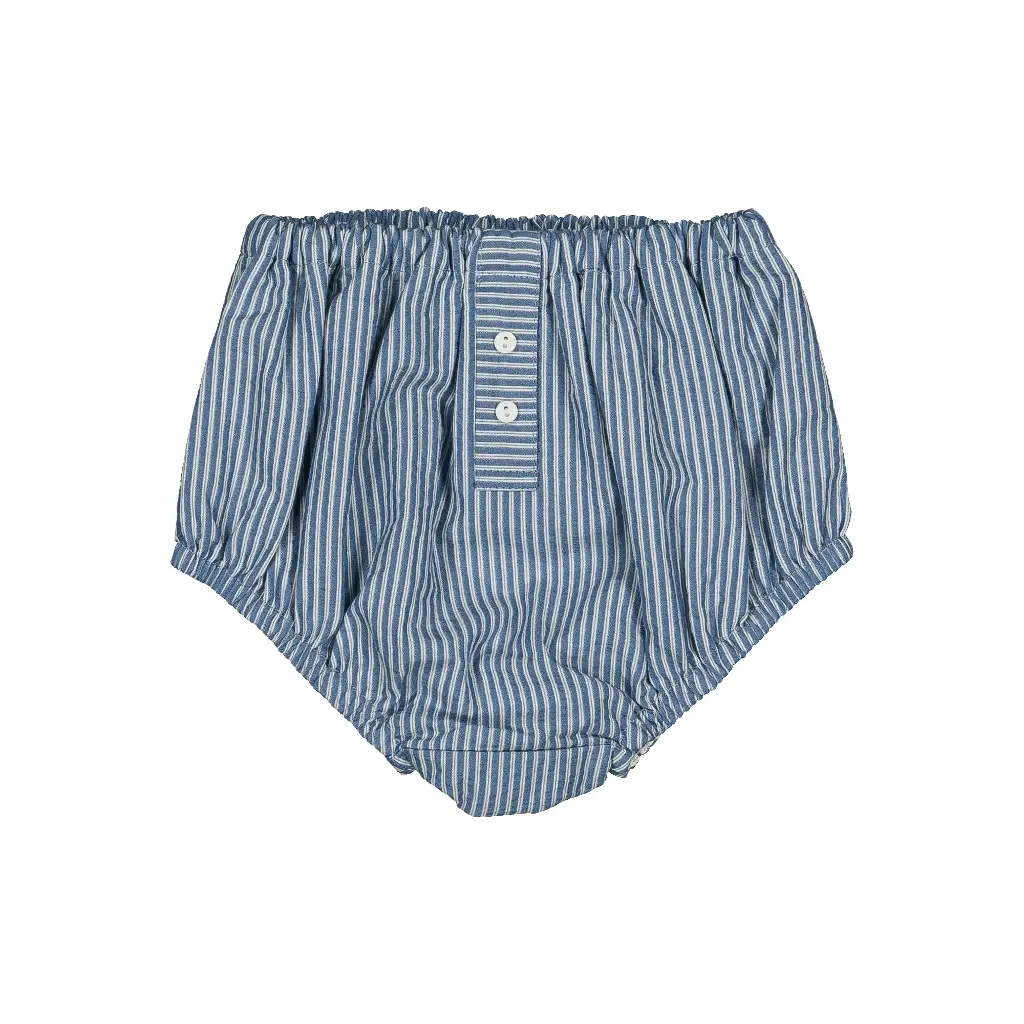 Bloomer CHAILLOT - seersucker rayé bleu