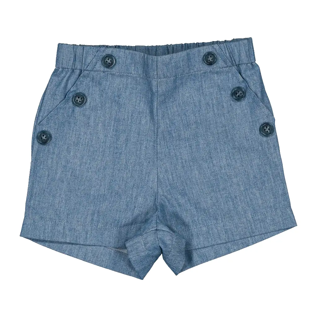 Short SUFFREN - denim bleu