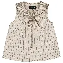 Blouse TRUDAINE- rayures beige&crème