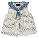 Blouse TRUDAINE- rayures bleues