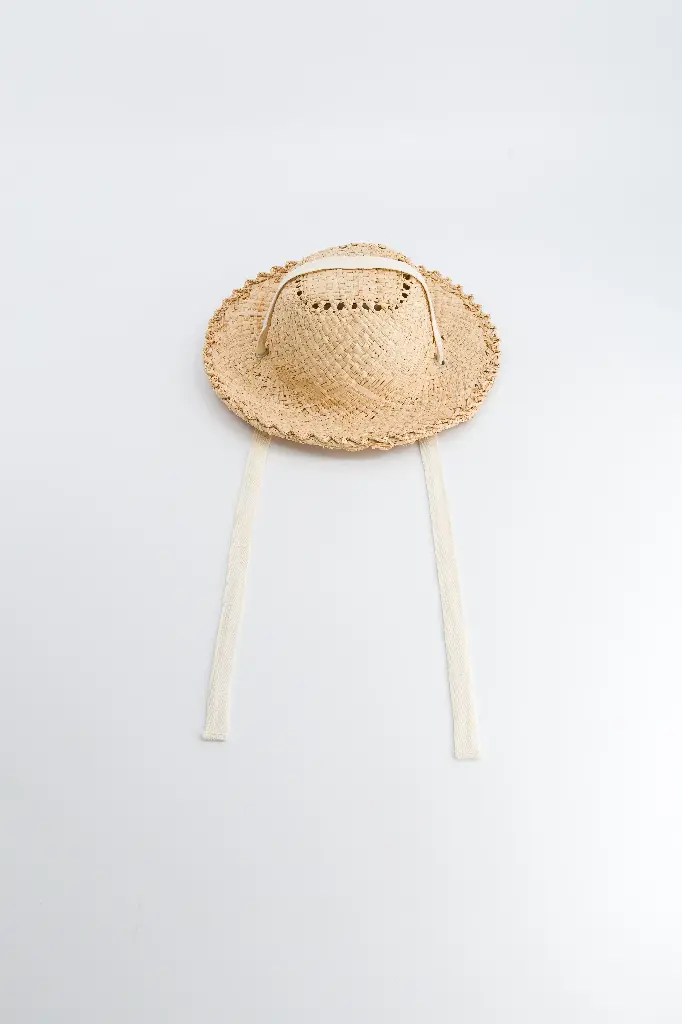 chapeau MACE-  ruban crème