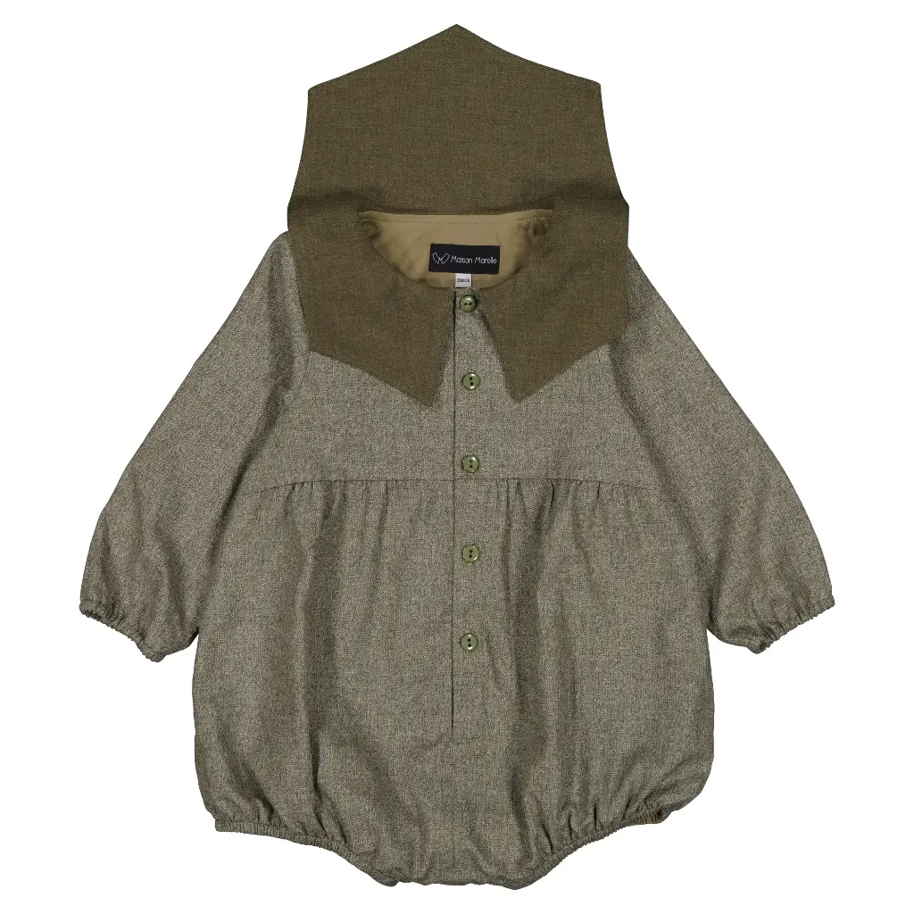 Barboteuse BABYLONE - gris vert