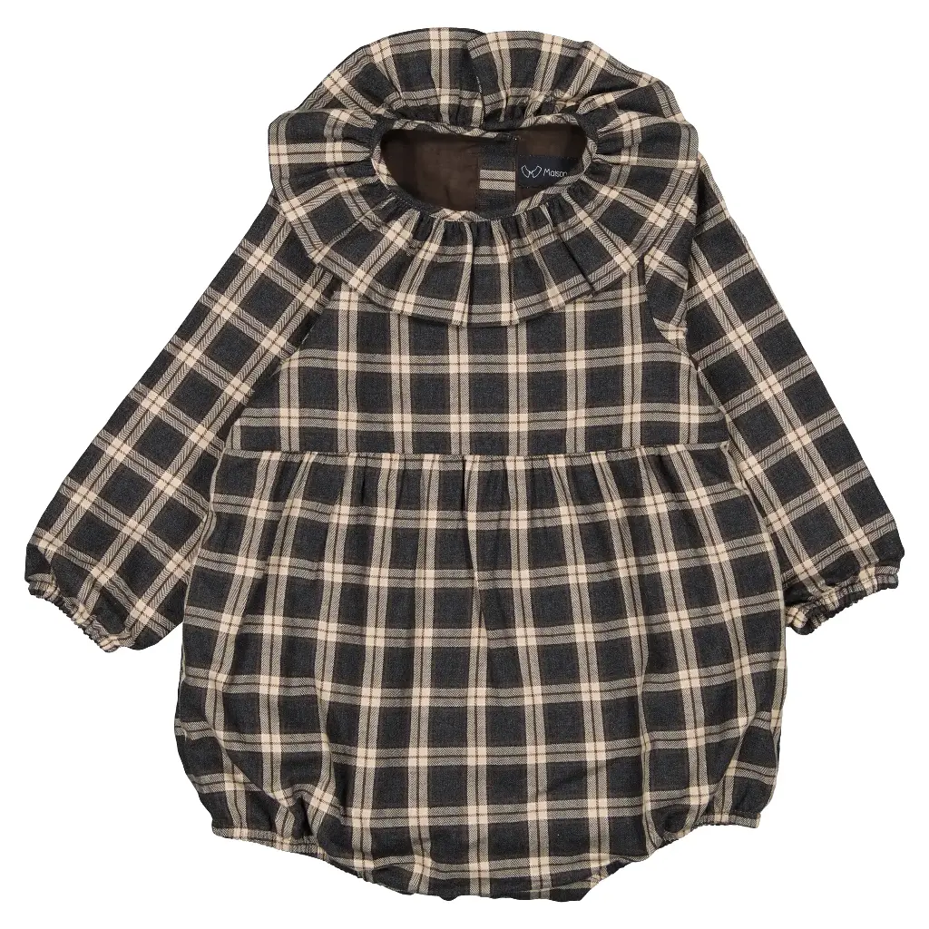 Barboteuse DUPLEIX - tartan gris