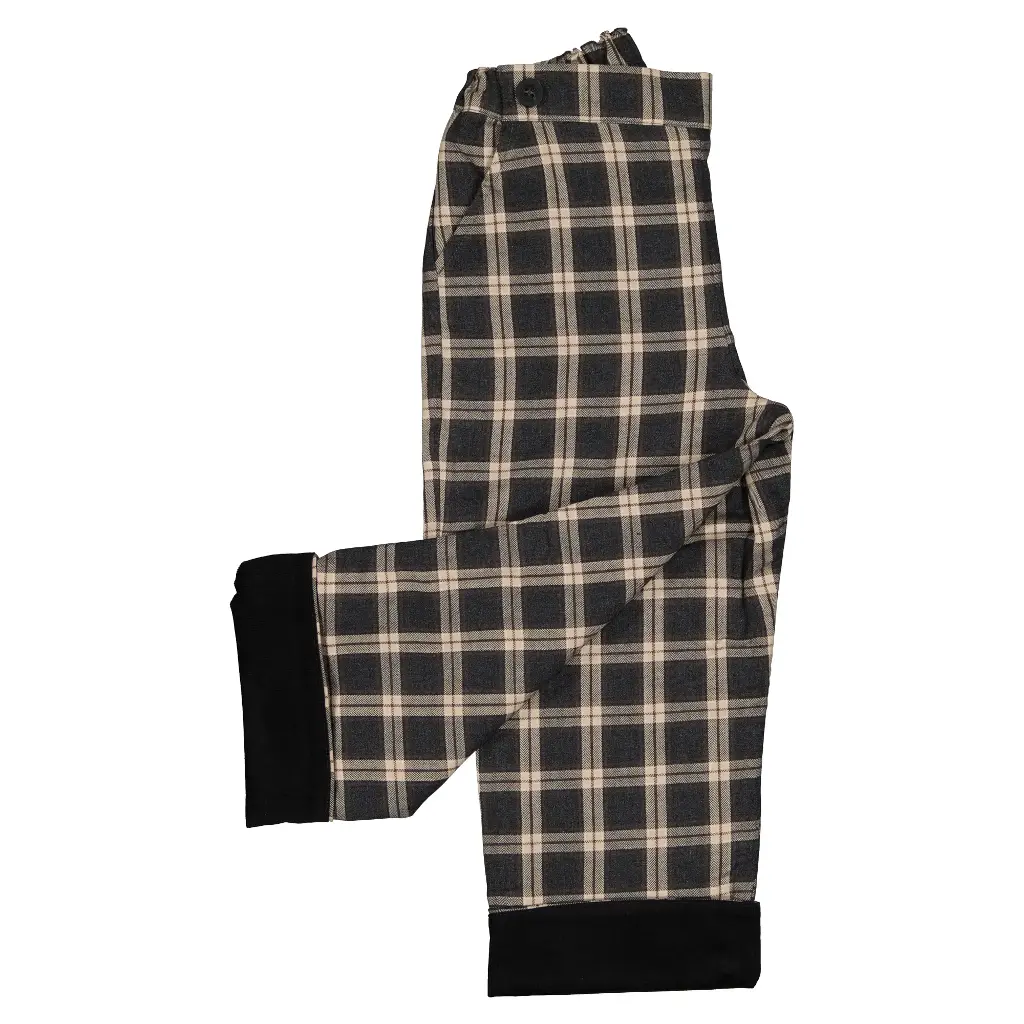 Pantalon LEBON-  tartan gris