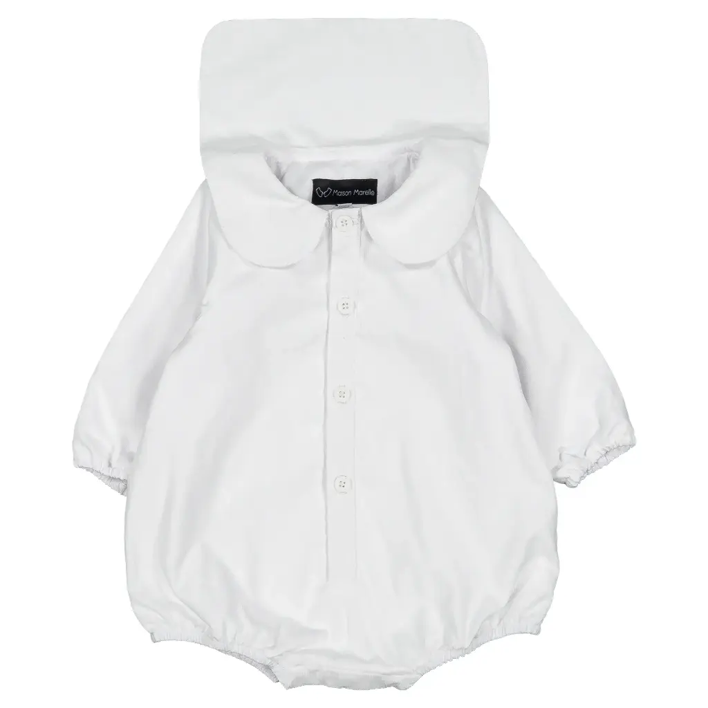 Barboteuse BASILIQUE-ML blanc