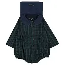 Barboteuse BAC - tartan bleu