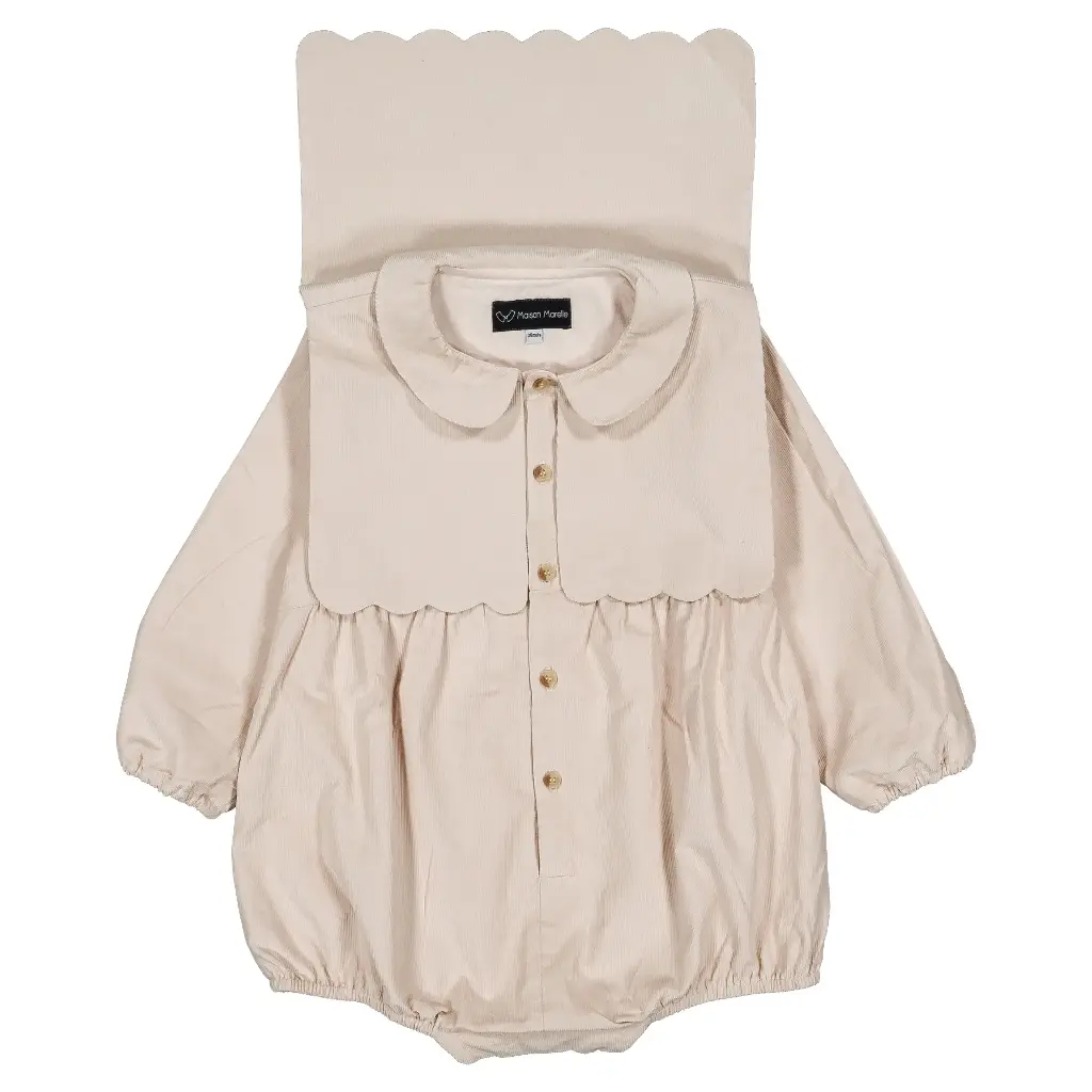 Barboteuse SORBONNE- velours beige