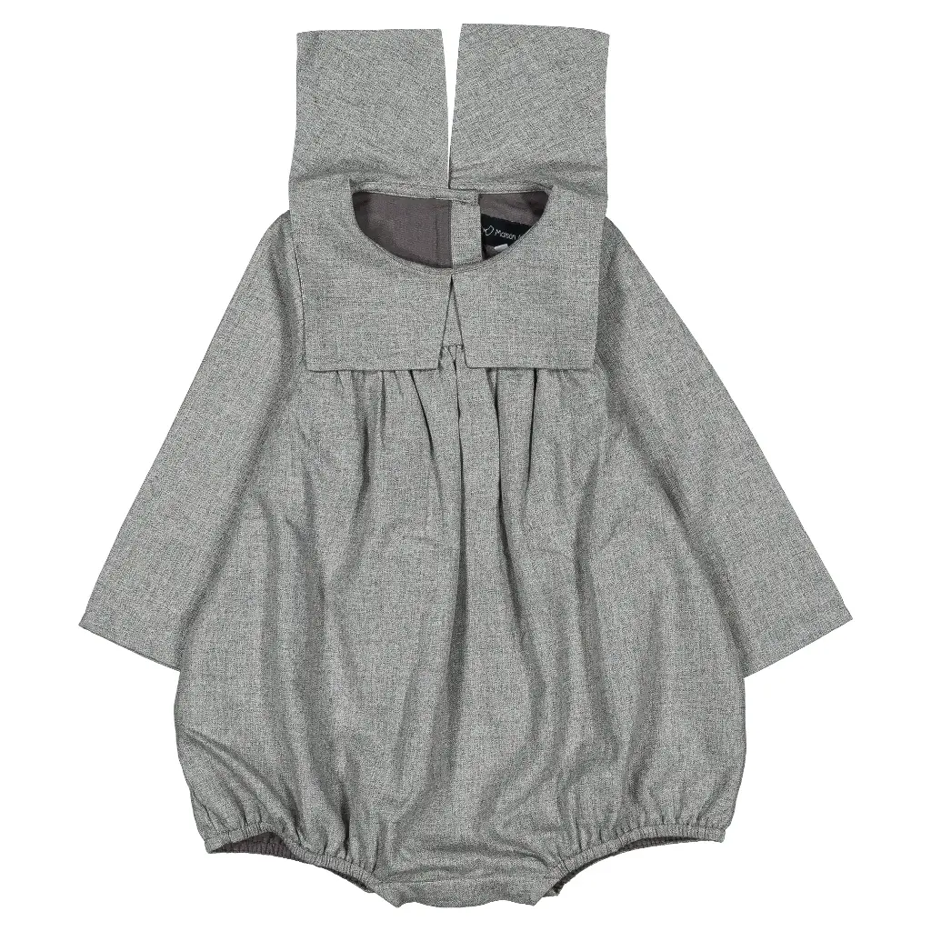 Barboteuse BOULBI - flanelle grise