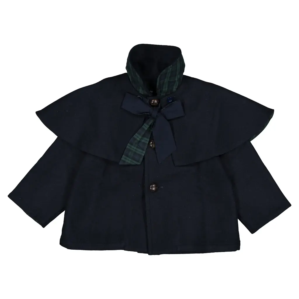 Manteau DARCY- lainage bleu