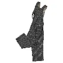 Pantalon LEBON-  laine rayé gris