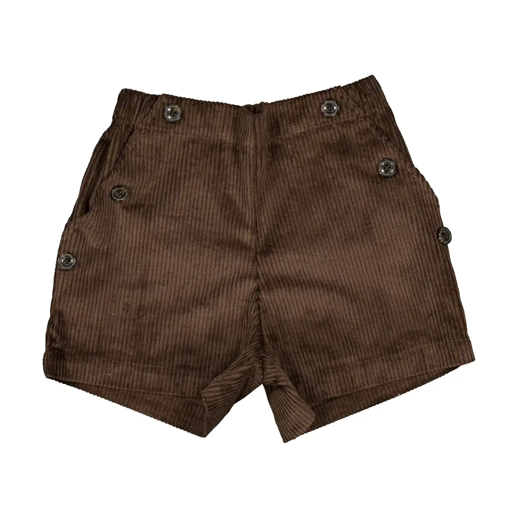 Short SUFFREN - velours marron