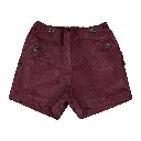 Short SUFFREN - velours bordeaux