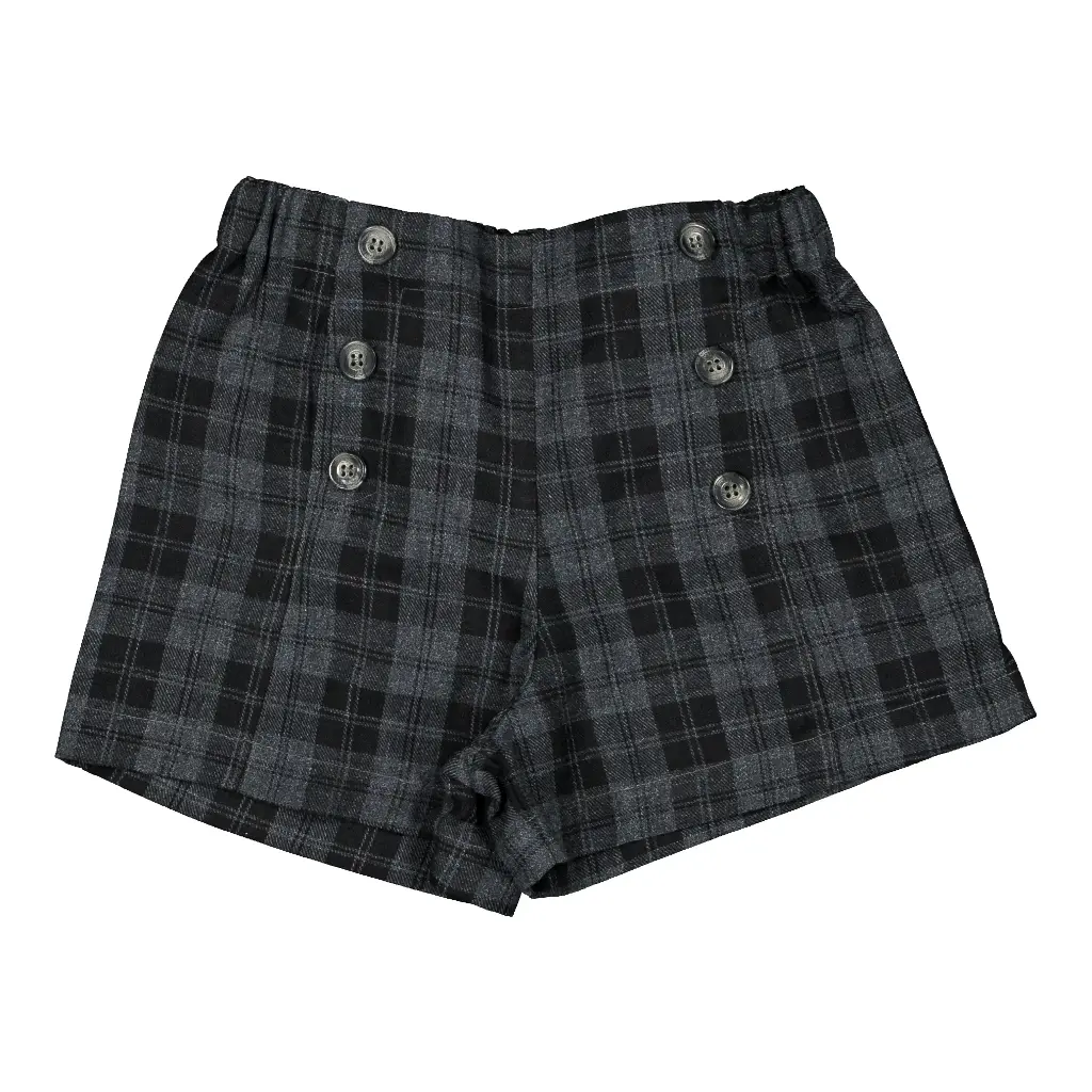 Short SEVRES -  tartan gris