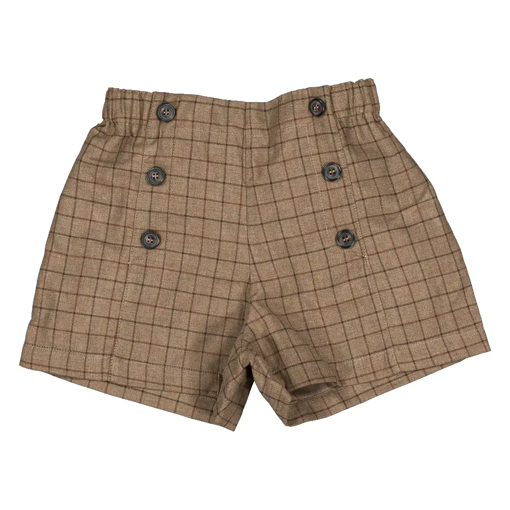 Short SEVRES -  carreaux marron