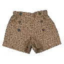 Short SEVRES -  carreaux marron