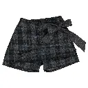 Jupe-short PLEYEL -  tartan gris