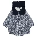 Barboteuse BOULBI- vichy col marin navy