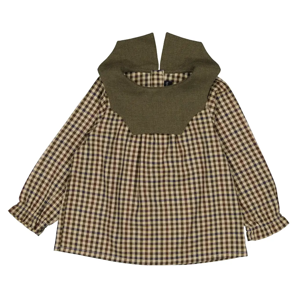 Blouse BOURGOGNE- vichy vert