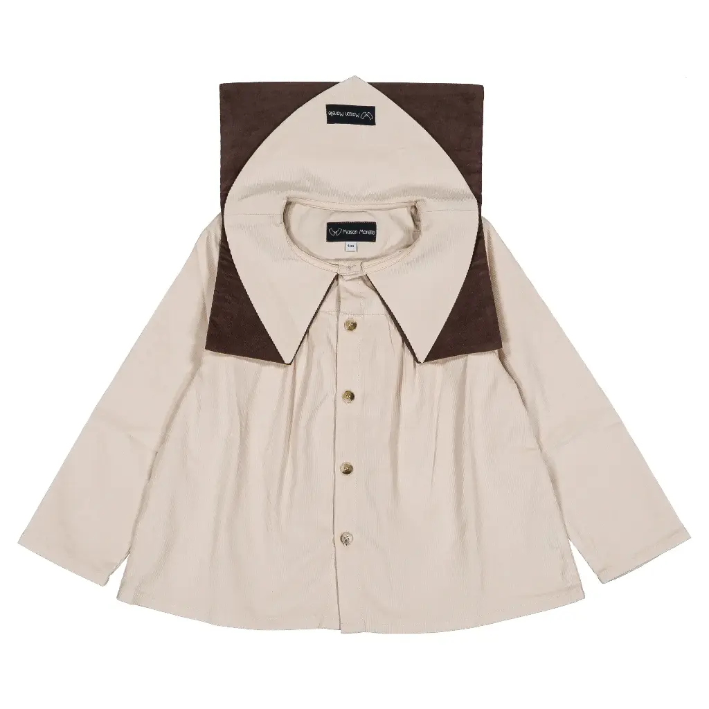 Chemise DUC- velours beige