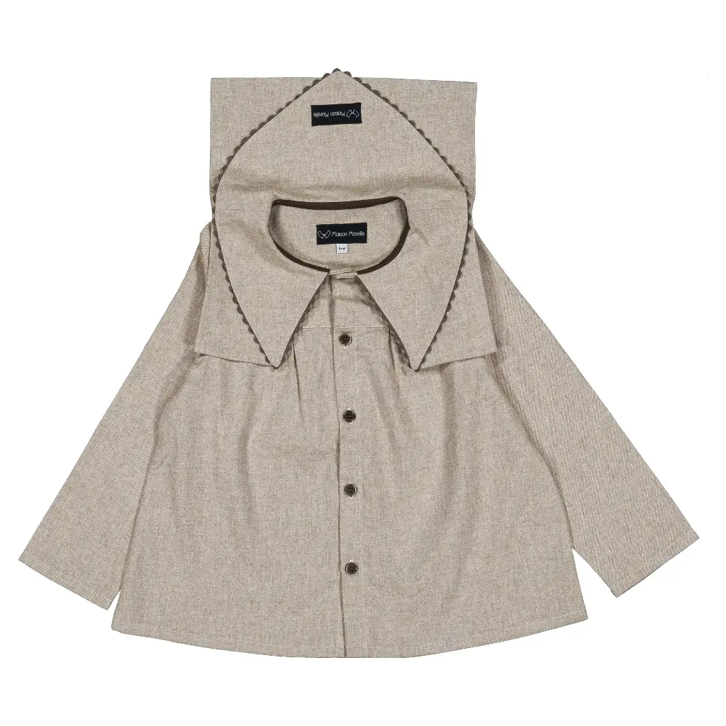 Chemise DUC- flanelle beige