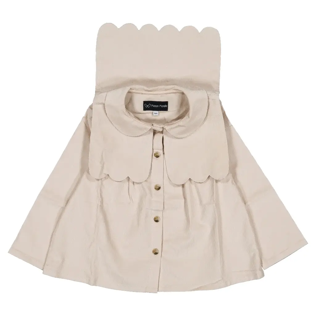 Blouse GRENELLE- velours beige