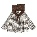 Blouse MONGE- vichy col marron