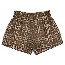 Short SEVRES -  tartan marron