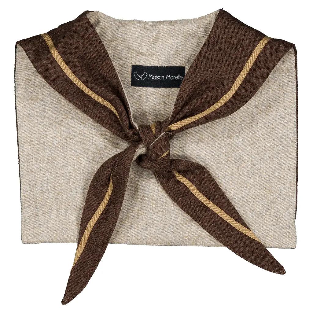 col marin IENA - flanelle beige révérsible