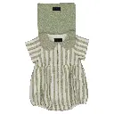 Barboteuse BAC - rayures vertes