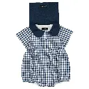 Barboteuse BAC - vichy bleu