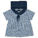 Blouse MONGE-vichy bleu