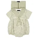 Barboteuse CAMBON - vichy vert