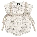 Barboteuse ALMA - rayé beige