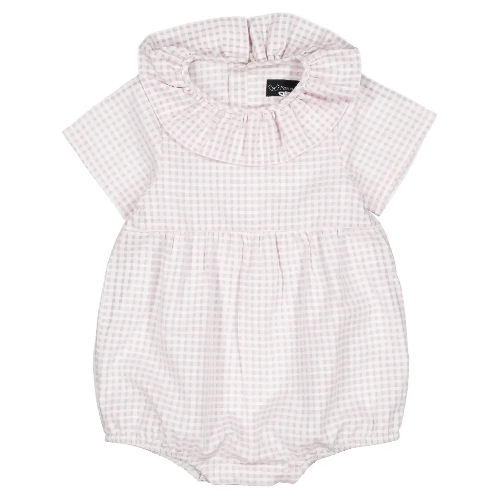 Barboteuse DUPLEIX - vichy rose
