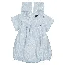 Barboteuse BOURBON- lin bleu