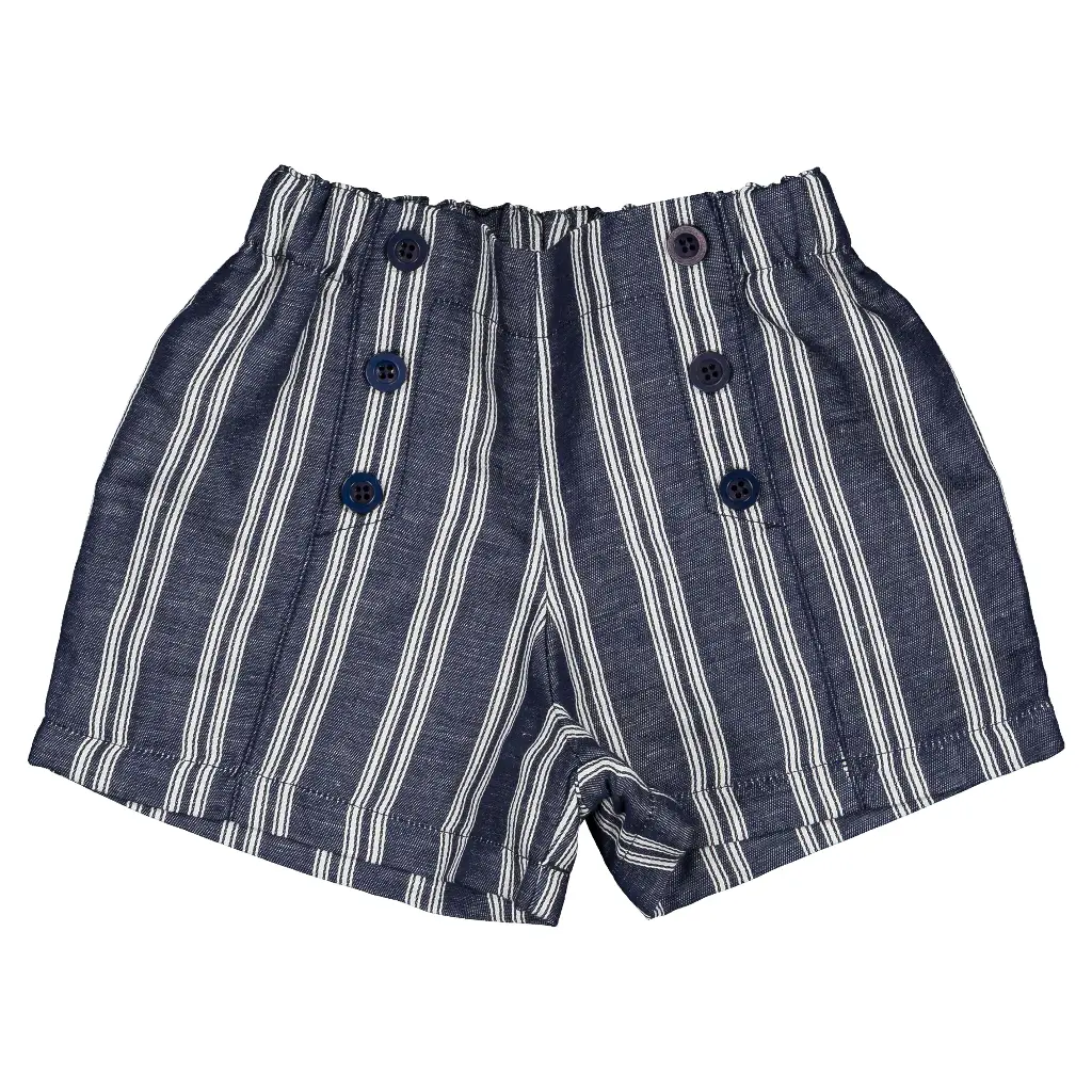 Short SEVRES - maxi rayé bleu