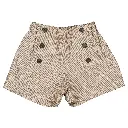 Short SEVRES - fines rayures beige