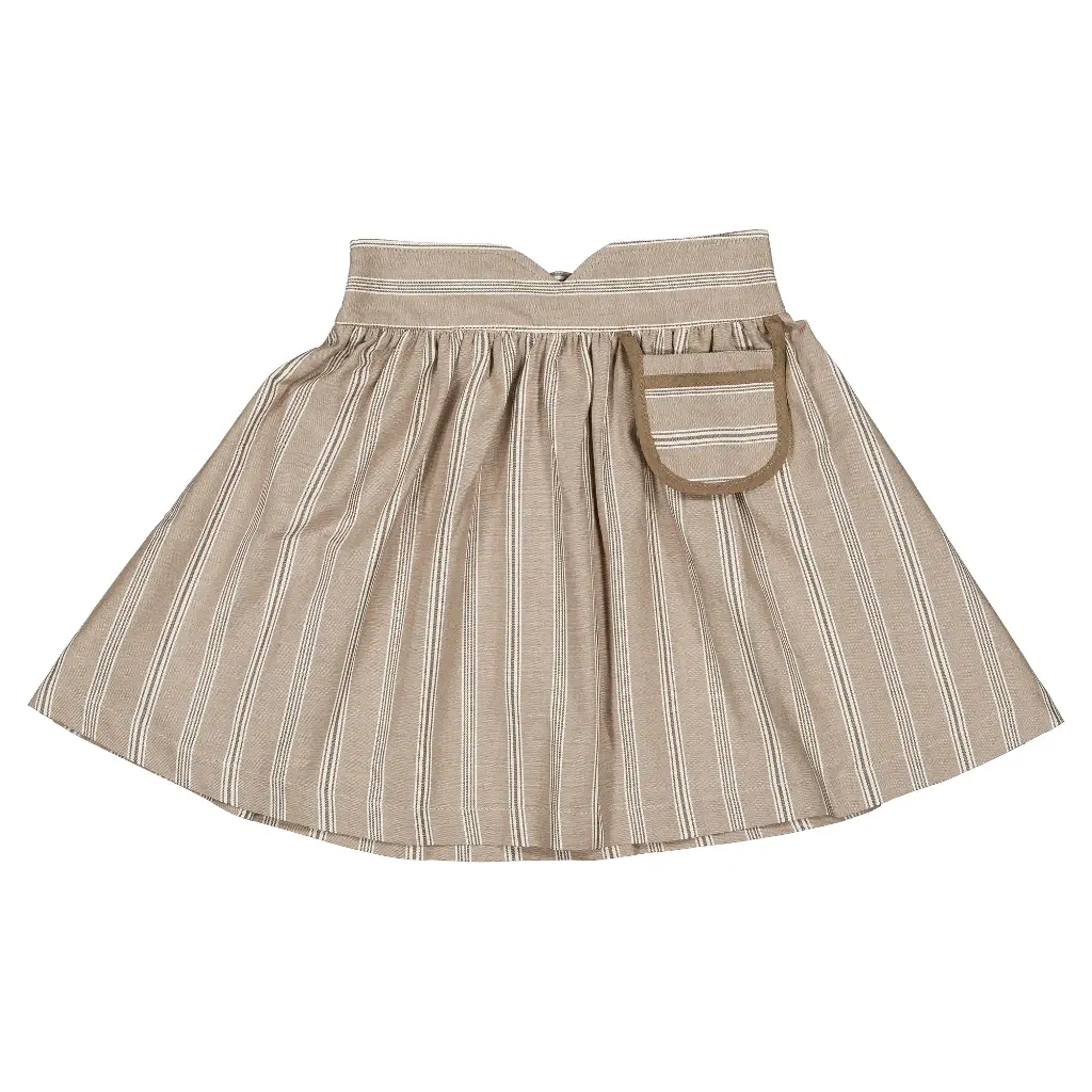 Jupe TOURNON -rayures beige