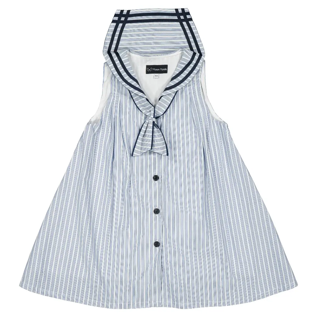 Robe LUCO - rayures bleues