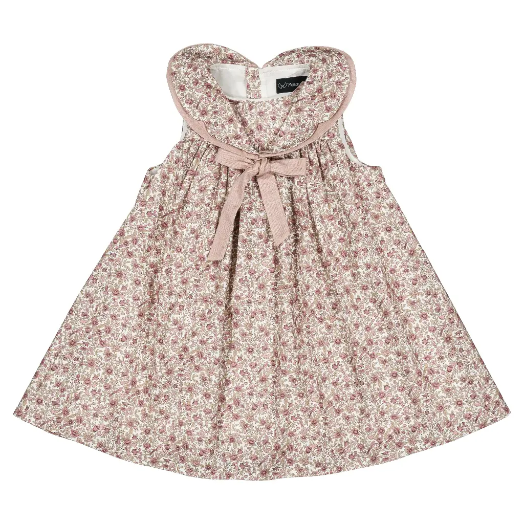 Robe ELYSÉE - fleures roses