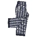 Pantalon LEBON-  maxi rayé bleu