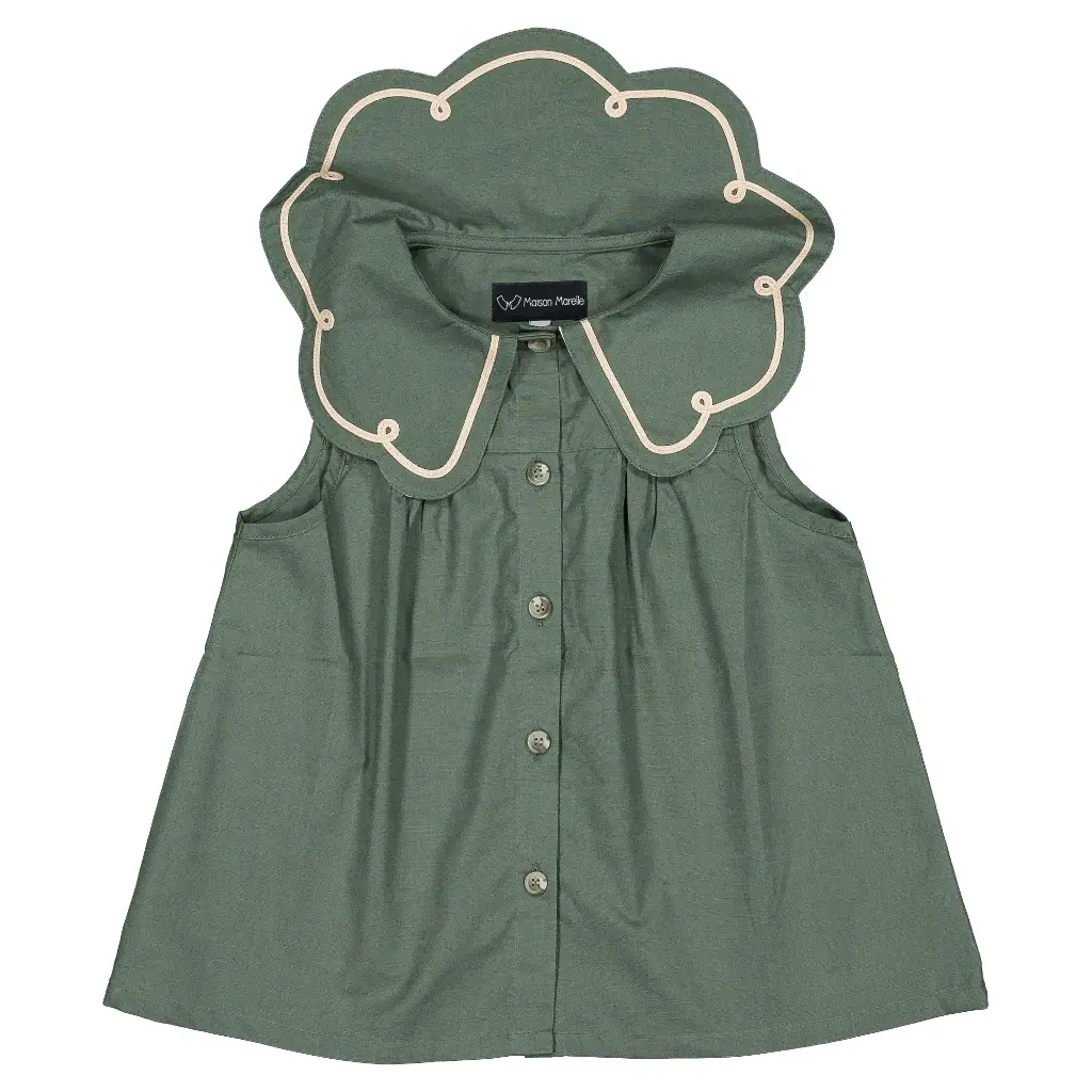 Blouse BAUME- vert empire
